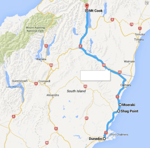 Dunedin to Mt Cook