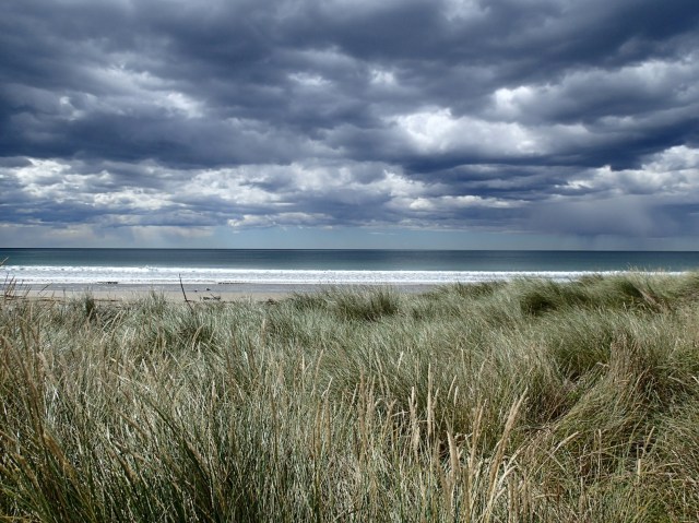 Moeraki Boulders landscape