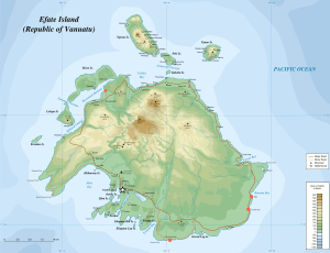 Efate map